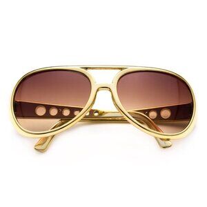 Elvis Gold Aviator Sunglasses